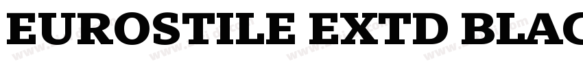 EUROSTILE EXTD BLACK字体转换